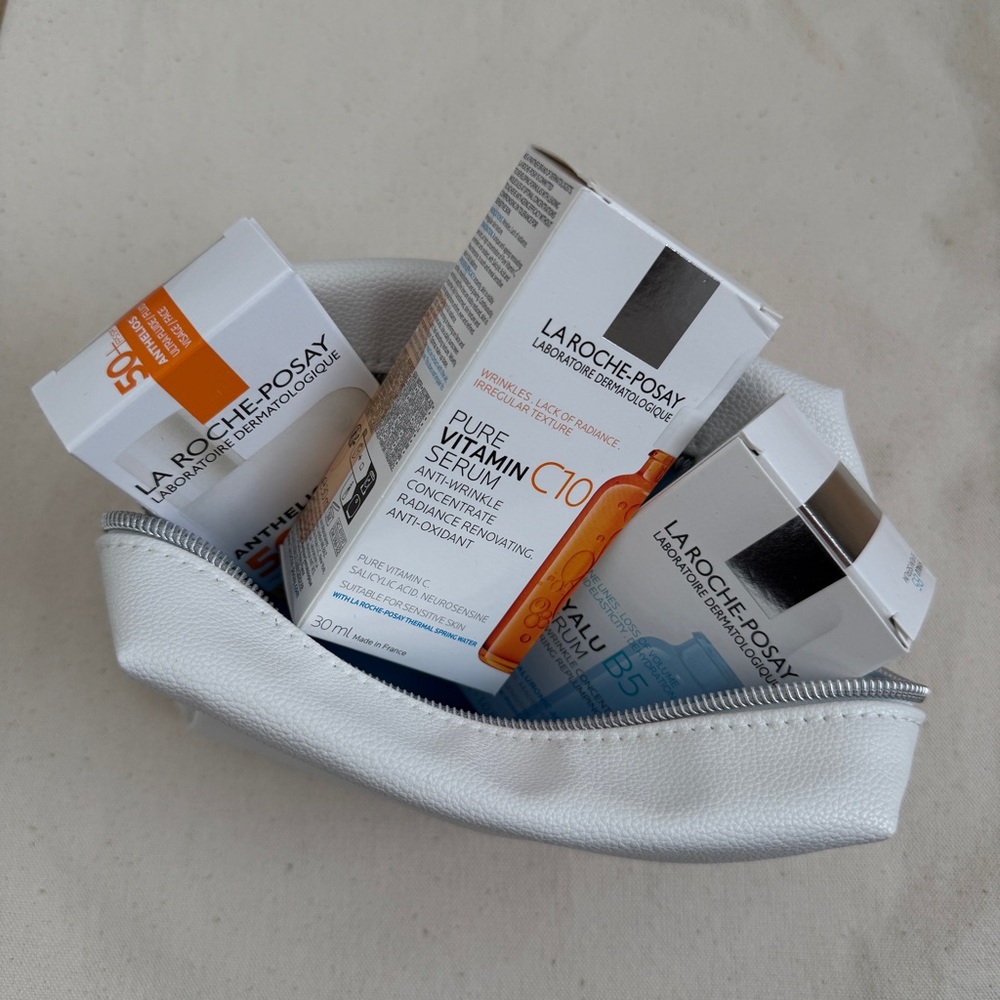 La Roche-Posay Skincare Trio with Pouch